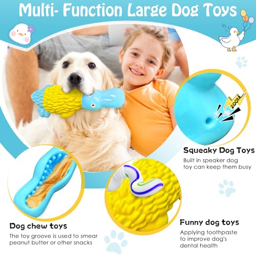 Dog-Toys-for-Aggressive-Chewers-Tough-Dog-Chew-Toys-Large-Squeaky-Dog-Toys-for-All-Breed-Sizes-to-Keep-Them-Busy-Blue