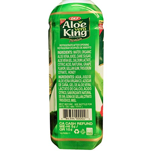 OKF Aloe Vera King Drink, Original, 500 ml, 12 Stück