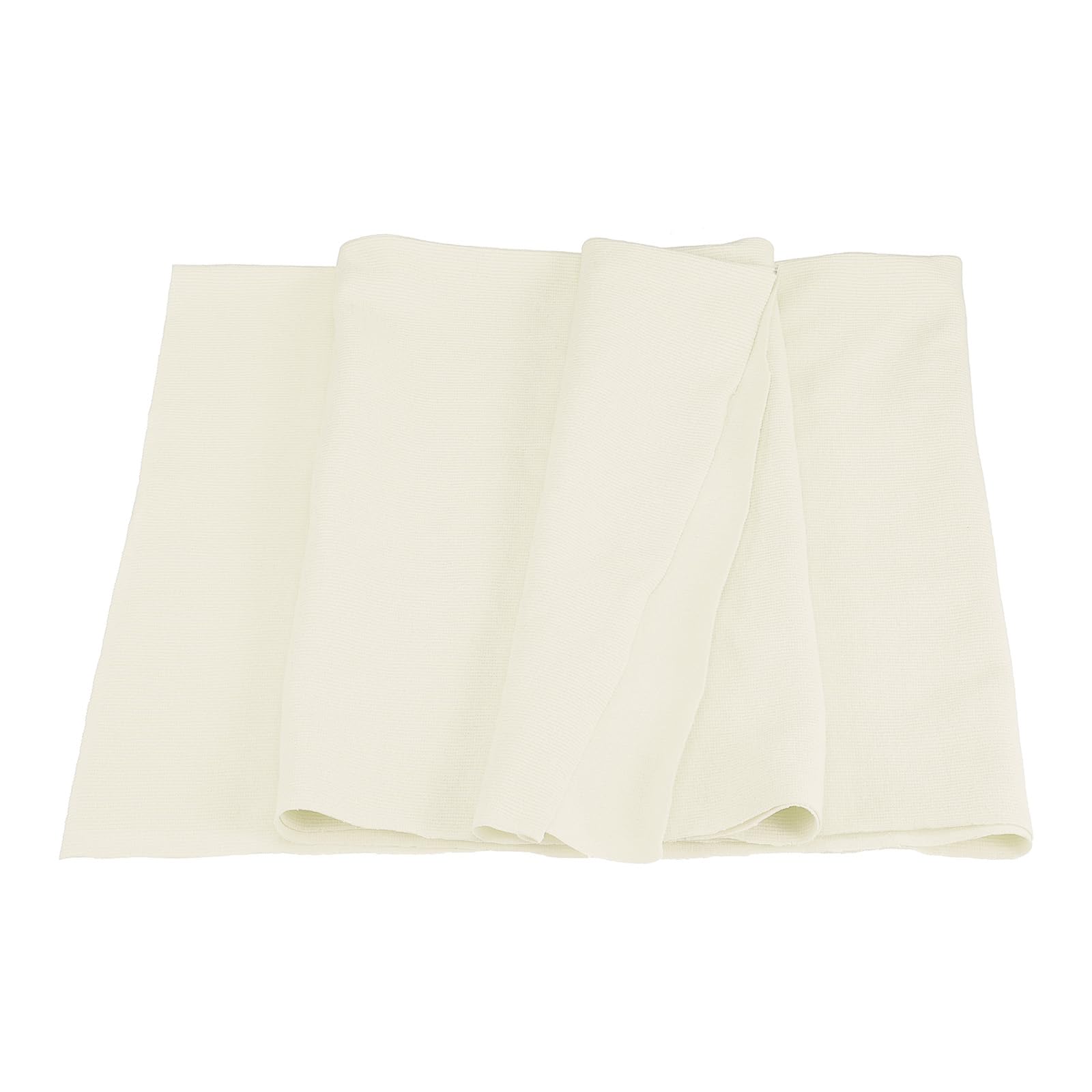 MECCANIXITY 39" Elastic Cuffs Ribbed Trims Cotton Fabric Knit Rib Stretch Tape Cuff Sleeve Waistband for Sewing, 12" Wide Beige