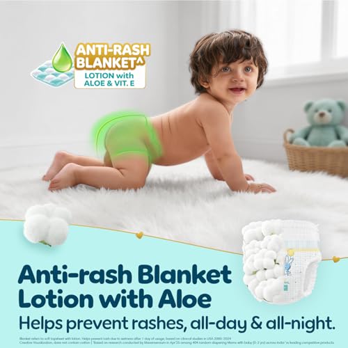 Image of Pampers Premium Care Pant Style Baby Diapers | Large (L size) | 44 Count | Voted India's Softest | All-in-1 with 360 Cottony Softness Diapers | 9-14kg
