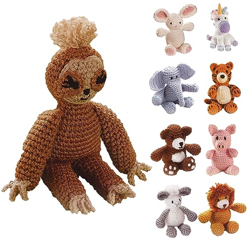 Leisure Arts Little Crochet Friend Kit de crochet avec animaux Pa...