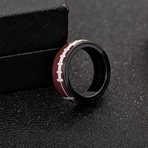 Image of PAMTIER Unisex Spinner Unique NBA Basketball Ring | Stainless Steel, Outdoor Sport Band, Charming Jewelry