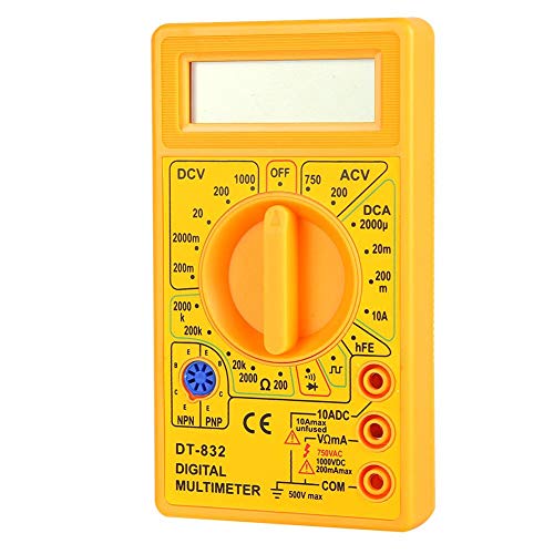 Image of Handheld Multimeter AC /DC Multimeter for Laboratory Household(yellow)