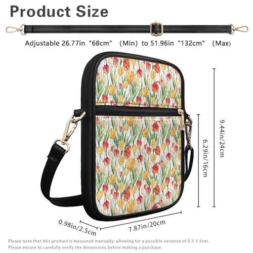 Leather Messenger Bags with Front Pocket and Card Slots Crossbody Phone Wallet Purse Shoulder Bag2