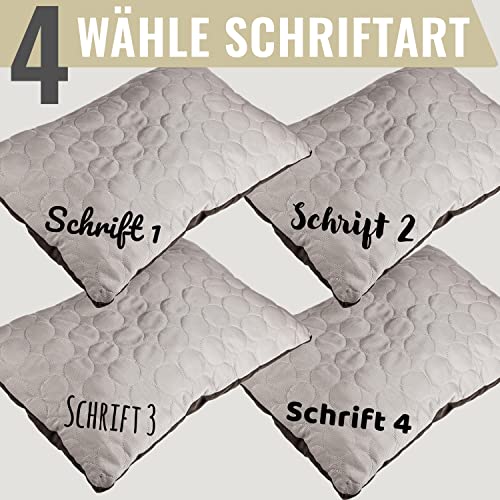 ne&no® Hundebett 2 in 1 PERSONALISIERT [kühlender und wärmender Stoff] | Tierbett mit Name I Hundebett kleine Hunde | Hunde Bett 45x60 | Hundebett eckig | Hunde Schlafplatz | (Br, m, pers.)