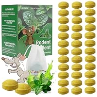 Mouse Rodent Repellent, 48 Pack Peppermint Lemon Oil Mice Repellent for Squirrel Rats Spider Pests, Natural Deterrent for Kitchen, Warehouse, Car, Indoor, Outdoor, Safe for Pets & Family