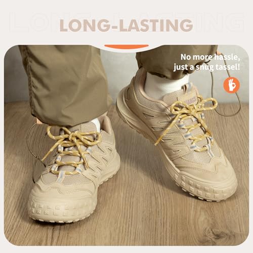 Image of Stepace 2 Pairs Round Heavy Duty Boot Laces for Hiking and Work Boots