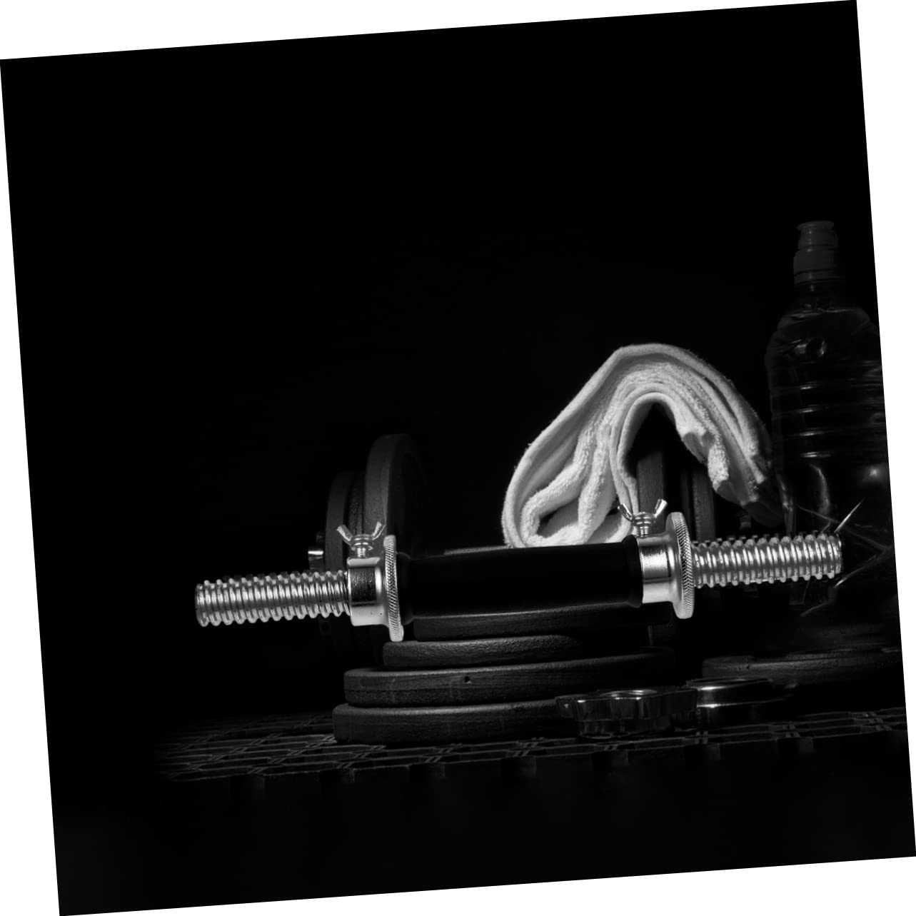 MUELODSIC 1Pc Dumbbell Bar with Coating Fitness Equipment Accessory for Home Workouts Secure Grip and Enhanced Friction for Strength Training and Warm Ups