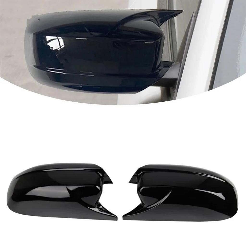Pour Chrysler 300/200 2011-2018 Coiffe De Rétroviseur Latéral Pour Voiture Autocollant Capot D'Aile Coque Garniture En Fibre Carbone(Noir brillant)