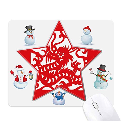 Tapis de souris animal étoile pour bureau informatique et maison