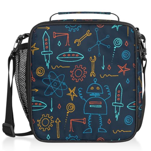 TropicalLife Kids Lunch Boxes, Insulated Lunch Bag for Kids with Adjustable Shoulder Strap, School Lunch Box Container for Boys and Girls, Reusable...