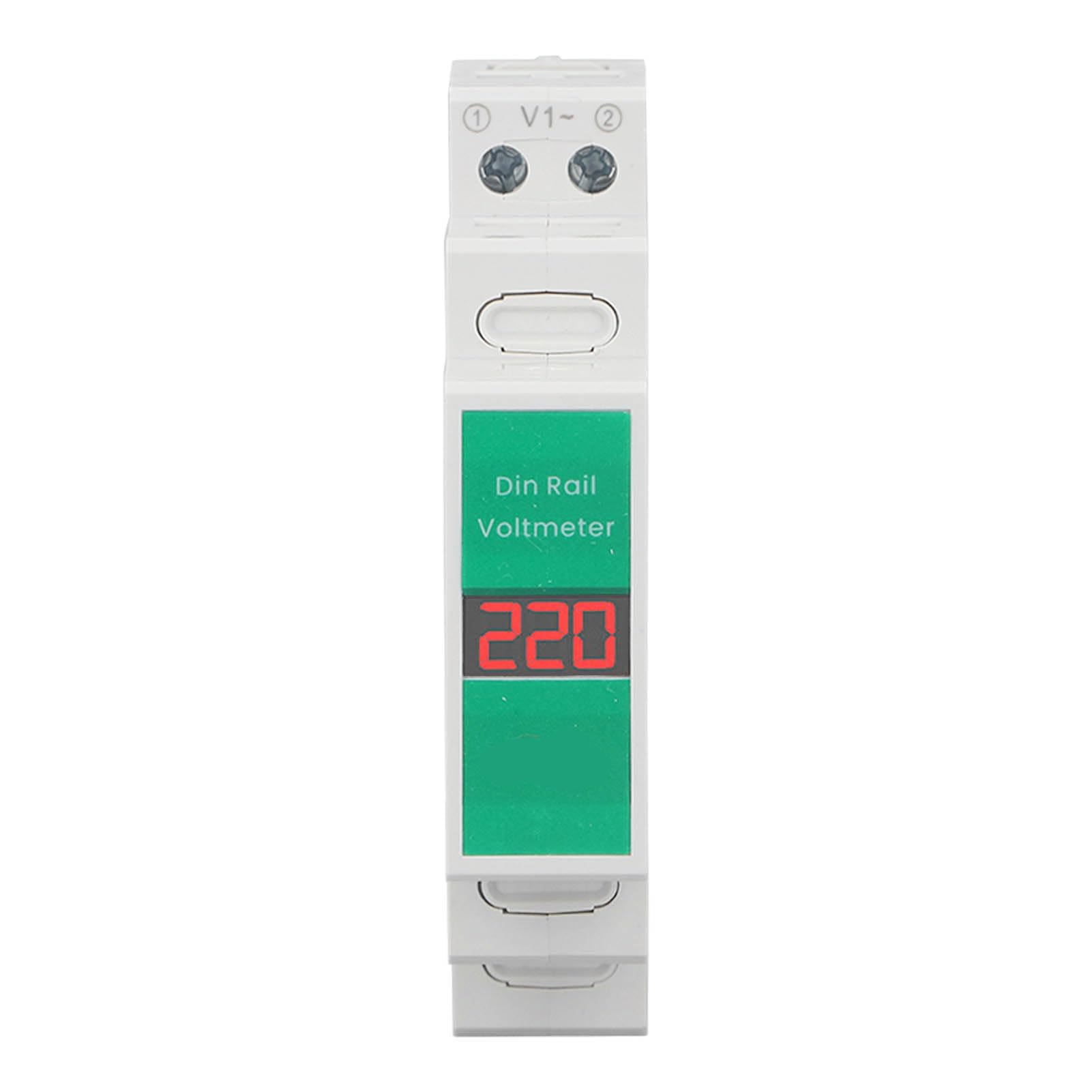 Voltmetro Trifase Digitale Con Schermo LCD - Misuratore Di Tensione 60-450V Per Montaggio Su Guida DIN - Foto 5