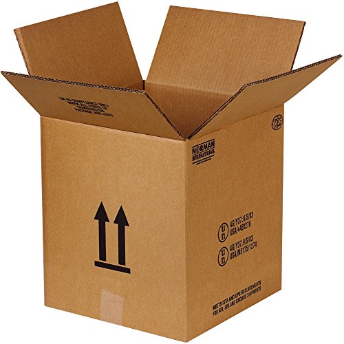 Image of Boxes Fast BFHAZCO15G Haz Mat 5 Gallon Metal Pail Corrugated Cardboard Shipping Boxes, 12 1 /8 inch x 12 1 /8 inch x 13 9 /16 inch, Kraft (Pack of 10)