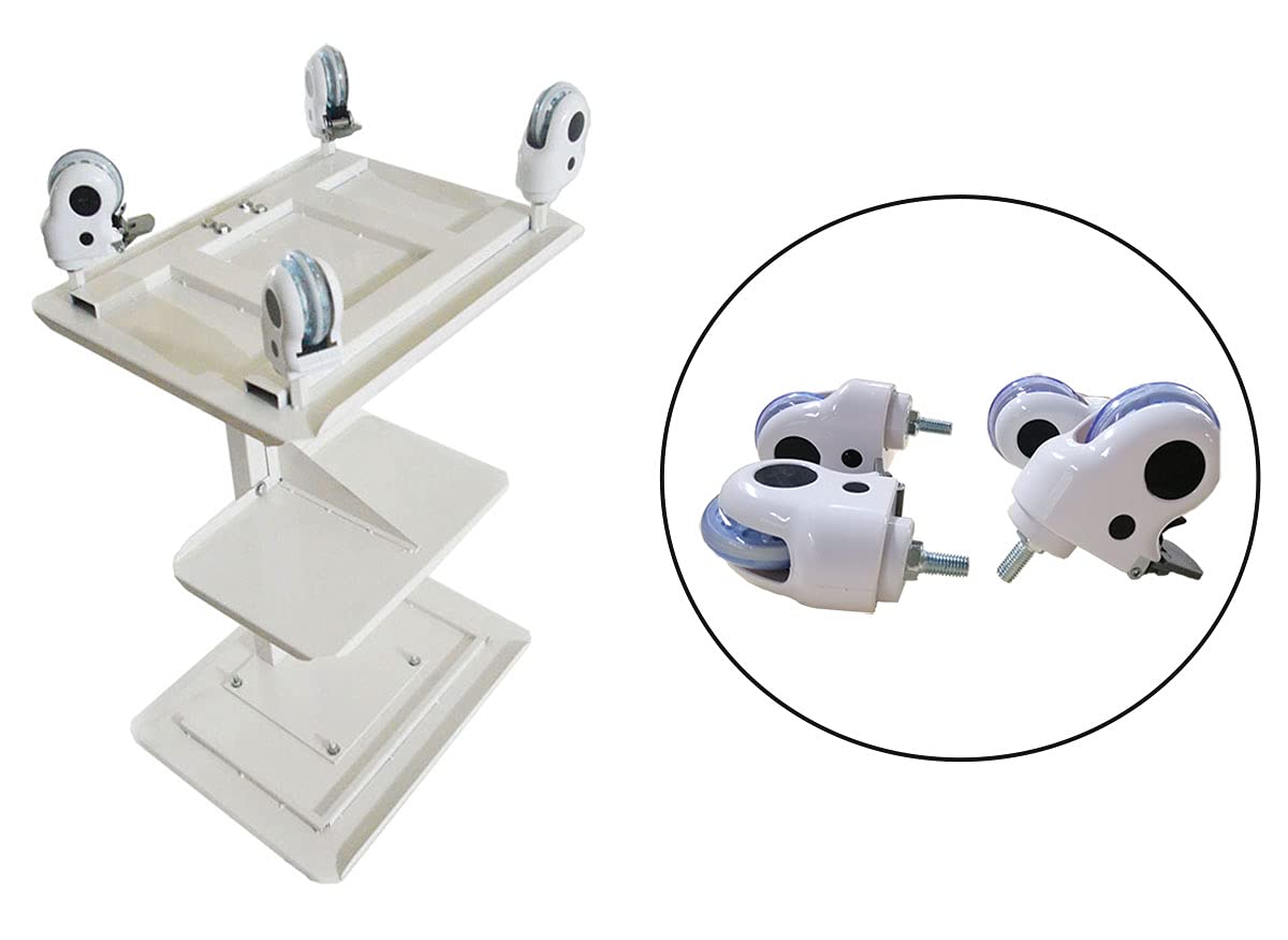 Likaymo Dental Trolley Mobile Cart With Scanner Holder Medical Cart Supplies Hospital Nurse ABS OEM