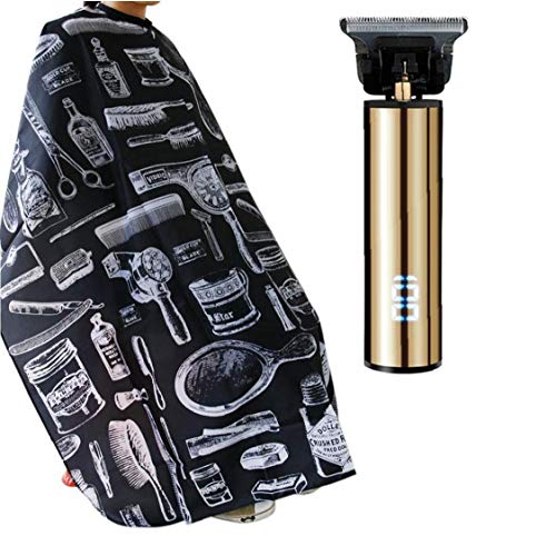 Akku-Haarschneidemaschine mit Friseur Schal Professionelle Bart Rasenmäher Cordless USB aufladbare Grooming Sets Rasenmäher Bart Rasierer
