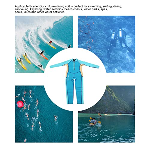 Traje de neopreno para niños 2.5 mm cálido de manga larga térmico para surf, buceo, natación y snorkel para niños y niñas miniatura 3