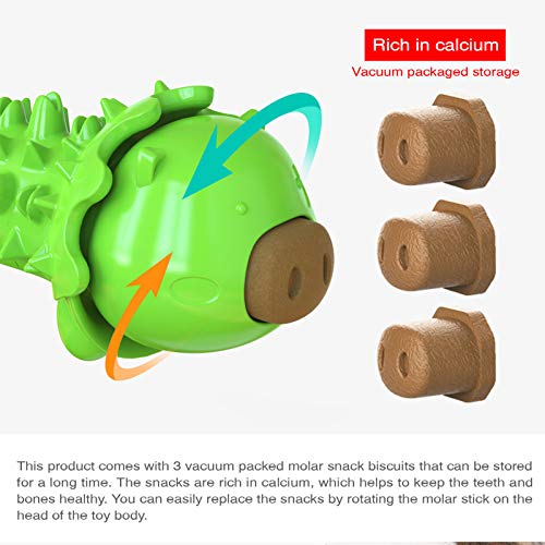 brinquedo para roer cachorro,Funien Brinquedo para mastigar escova de dentes para cães Dispensador d