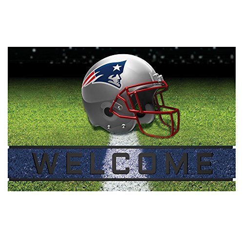 FANMATS 19951 Team Color Crumb Rubber New England Patriots Door Mat, 1 Pack, One Size