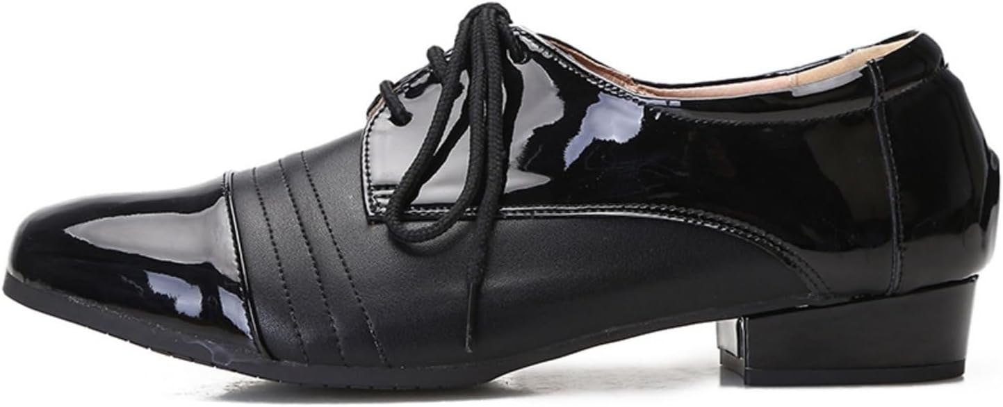 Men's Lace-up Latin Jazz Modern Rumba Ballroom Social Tango Dance Shoes