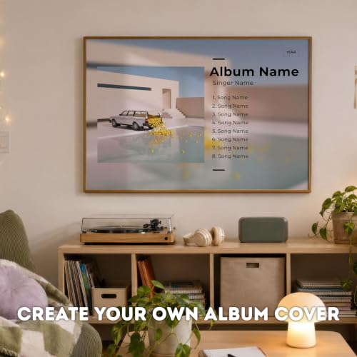 Image of Fardes Custom Album Cover Posters, Landscape Music Wall Art, Custom Song Lyric Wall Decor, Personalized Gift for Girlfriend, Boyfriend