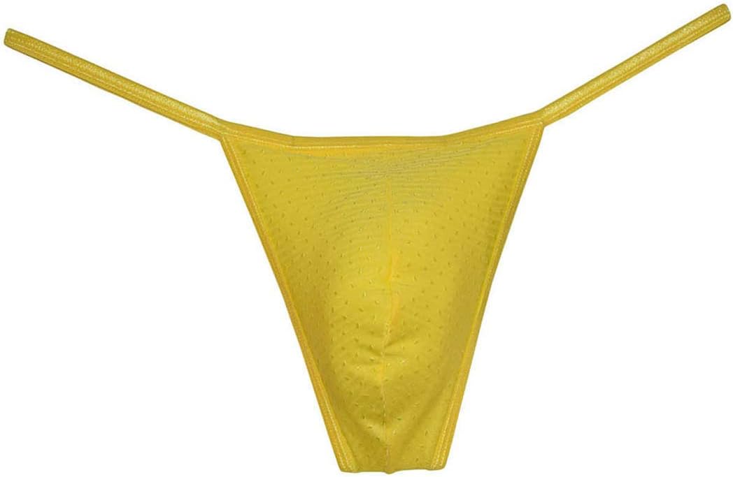 OROCOJUCO Men's Bikini Thong Underwear Shiny Tangas Competition Posing String Underpants - Image 6
