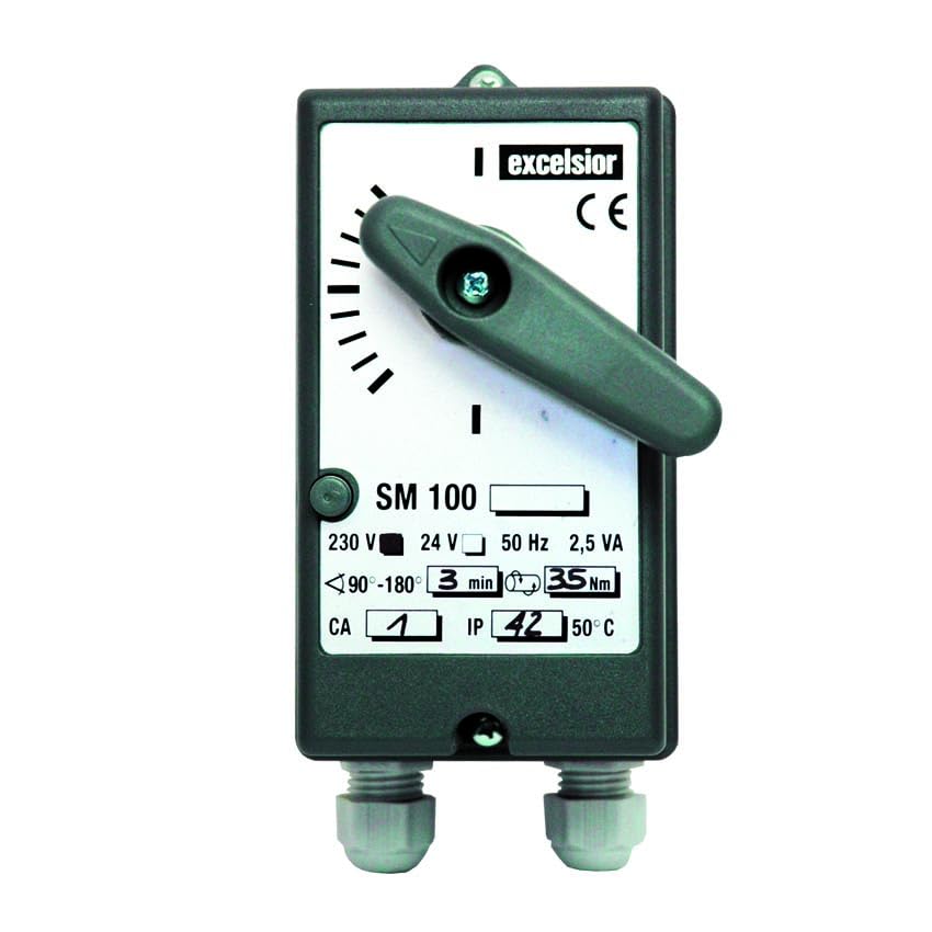 Servomotor para válvulas mezcladoras/desviadoras de 3 y 4 vías motorización sm100 para válvulas dn50/2" a dn125 c/t.s.c. rotativ