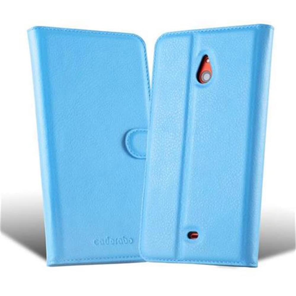 Cadorabo Custodia Libro per Nokia Lumia 925 in Bianco Fumo