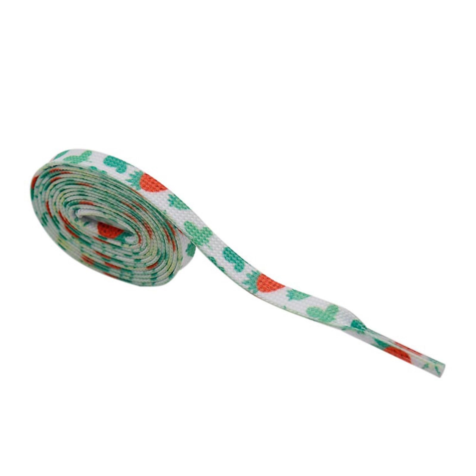 Cordones para Botas de Trabajo Ancho Diseños De Cordones De Zapatos Frutas De Dibujos Animados Cordones Cm Zapatos Planos Zapatos De Tabla Gorra Alta De Encaje(120cm,Watermelon)