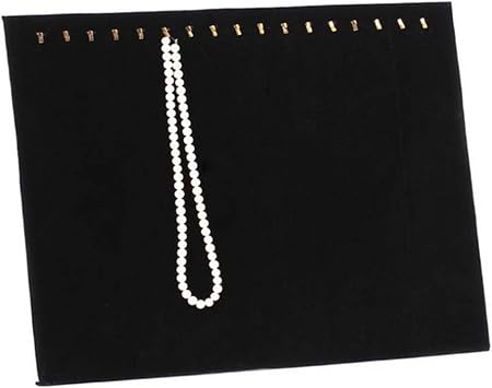 DAMJT 17 Hooks Jewelry Organizer Chain Rack Necklaces Earrings Rings Display Holder Case BLACK