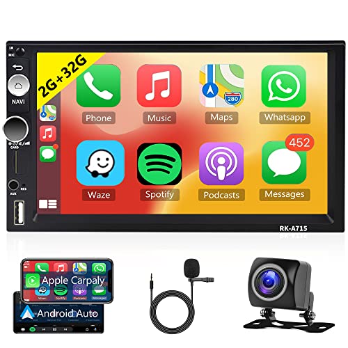 VECHTEL 2 Din Autoradio Mit Wireless Carplay - 7 Zoll Touchscreen Android Auto