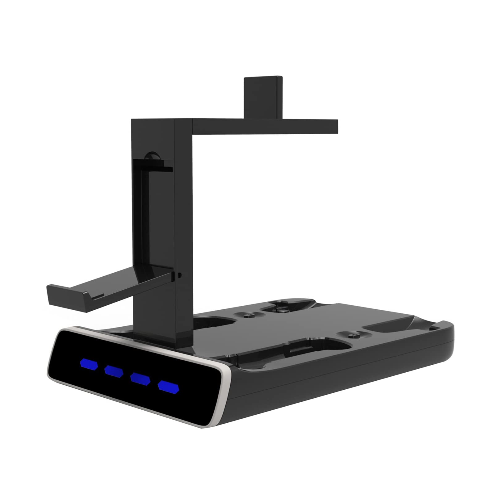 Controller-Ladestation mit VR-Headset-Display-Ständer, Controller-Ladestation & LED-Anzeigen, kompakte Größe Headset-Ständer Ladegerät