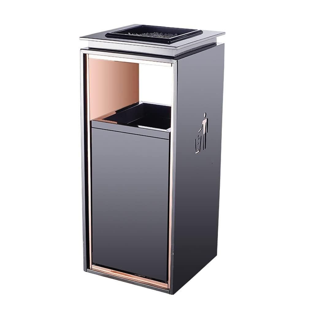 Stainless Steel Ashtray Trash Can with Anti-Fingerprint Coating – Hotel Lobby & Outdoor Use, 72cm