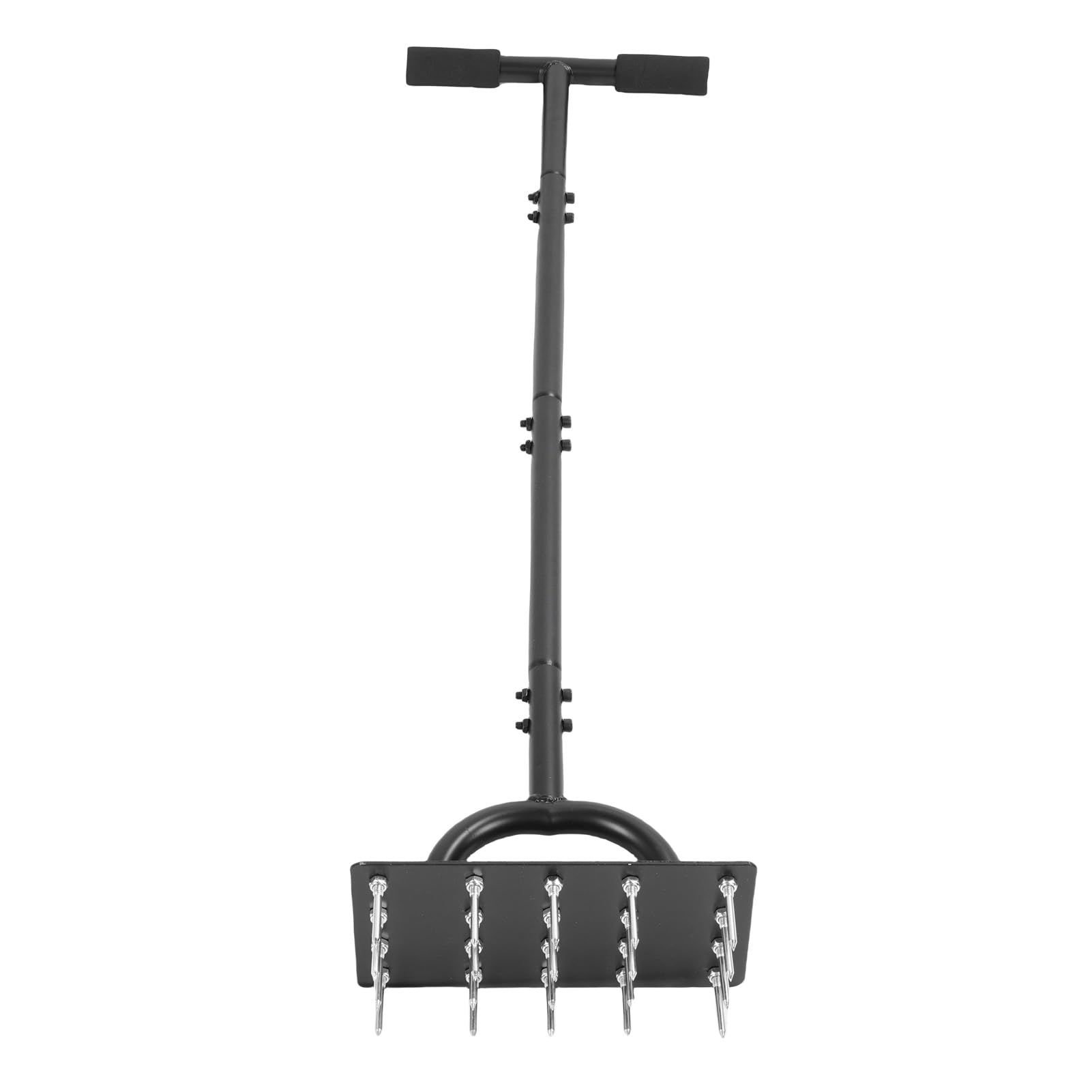 Aerator do Trawnika z 20 Kolcami, Ręczny Aerator do Trawnika ze Stali o Dużej Wytrzymałości z Ergonomicznym Uchwytem w Kształcie Litery T, Narzędzie Aeracji Ogrodu Spulchniania Gleby i