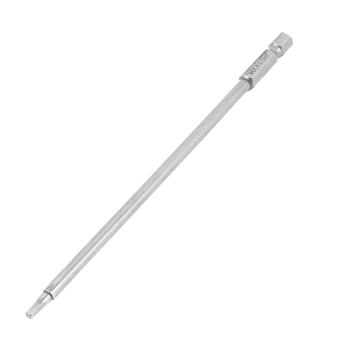 Uxcell Silver/Gray Sourcingmap 150Mm Long 1/4" Hex Shank 3Mm Hexagonal Tip Magnetic Hexagon Screwdriver Bit