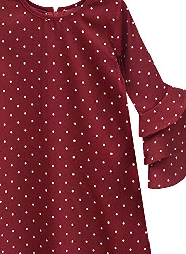 Image of A.T.U.N. (ALL THINGS UBER NICE) Girls Cotton A-Line Knee Length Long Sleeve Casual Dress