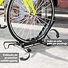SPORTNOW Support de vélo réglable en hauteur, support de sol autoportant pliable pour vélo de 20 à 29 pouces, gain de place pour garage, usage intérieur et extérieur, noir #5