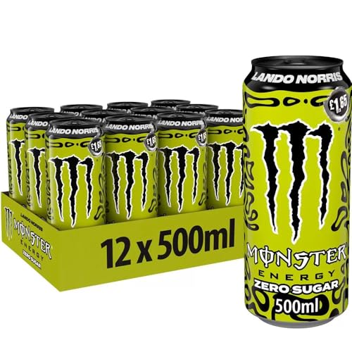 MADALO - Pack 12 unidades monster Lando Norris sabor melón y yuzu zero azúcar Latas 500ml - Edición limitada
