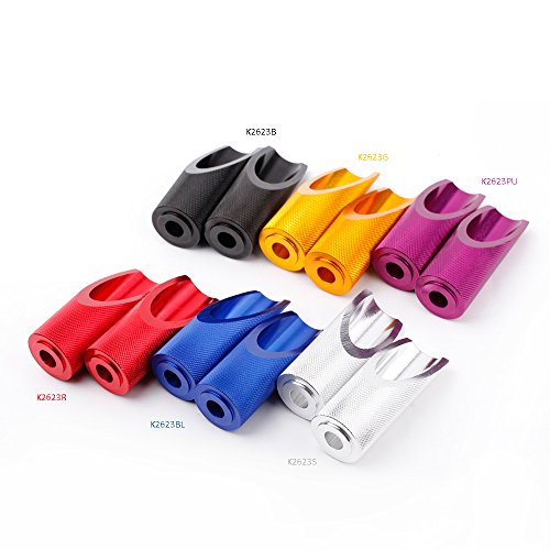 Sangmei 2 unidades de suporte de pé de alumínio compatível com Honda Ruckus Zoomer CV#