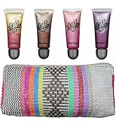 Urban Colors Sweet Lips Makeup Beauty Set with 4 Sweet and Flavored Lip Gloss with Vitamin E Natu...