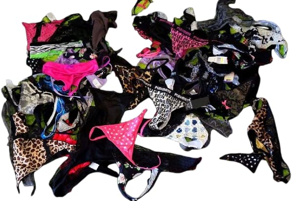 Mixed Lot of Ladies' Thongs and Bikini Underwear, and Patterns, Lace and Cotton Blend Pack of 6, (Multicolor)-image-11