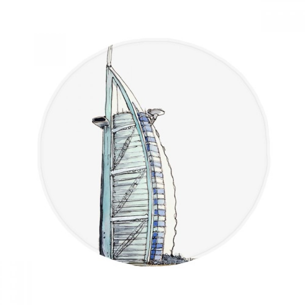Tapis de sol rond antidérapant Burj al-Arab pour éviter les glissades