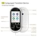 [Upgraded] Language Translator Device with Camera Translation Bluetooth Earphones Connection 2.4 Inch Screen 106 Languages Two Voice Translation(White)