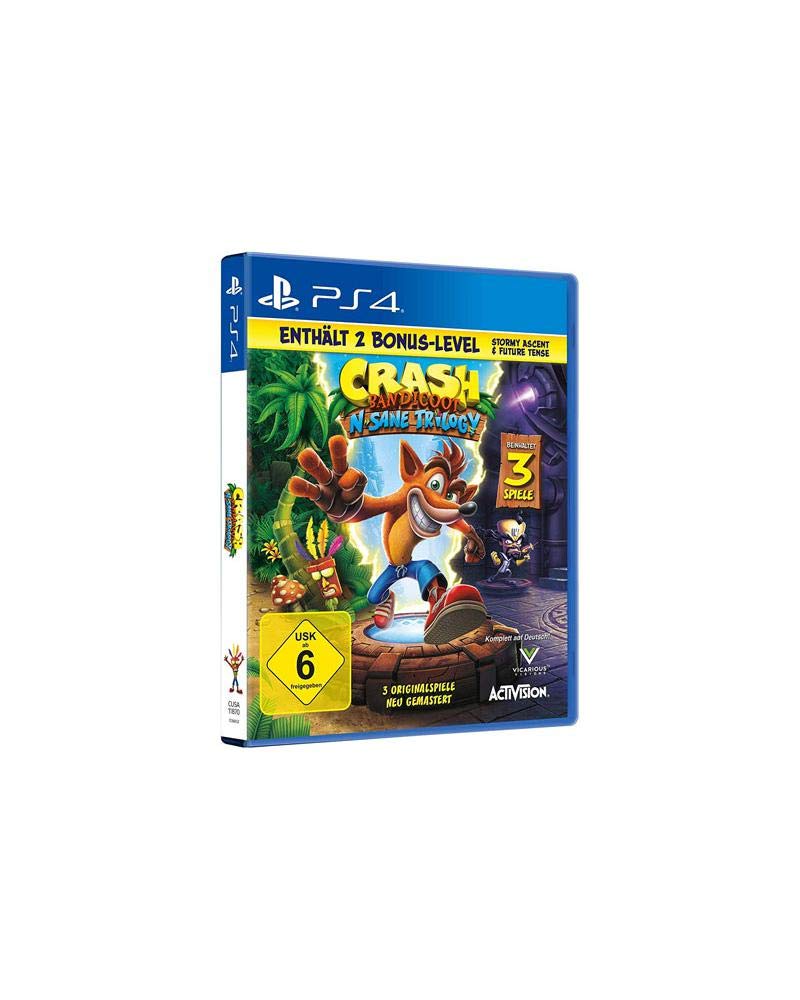 Carátula de Crash Bandicoot + 2 Bonus- Level para PS4 (edición PAL España)