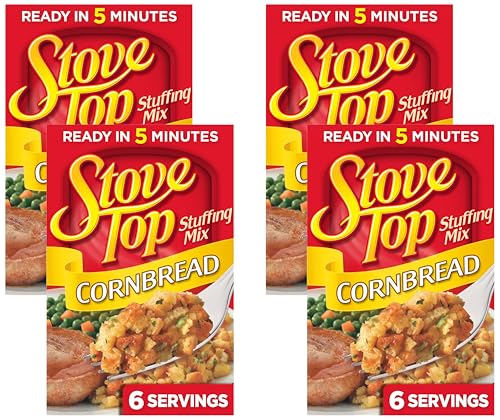 Stove Top Cornbread Stuffing Mix, 6 oz Box (Pack of 4)