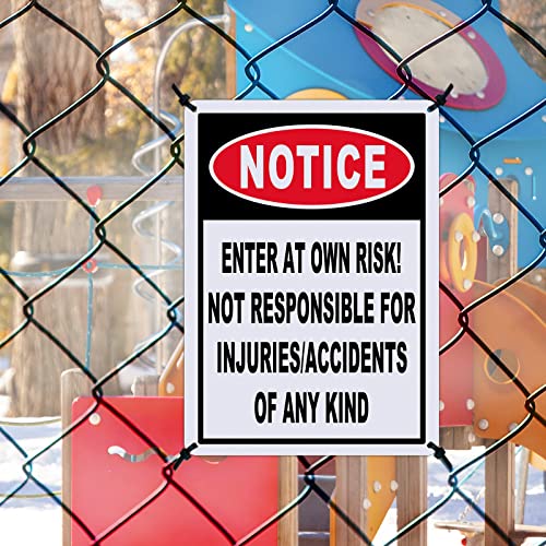 Diesott DI-NER519-2 Notice Enter At Own Risk Sign 2-Pack thumb #4