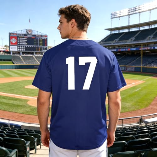 Camiseta de béisbol para hombre con números y letras impresas miniatura 4