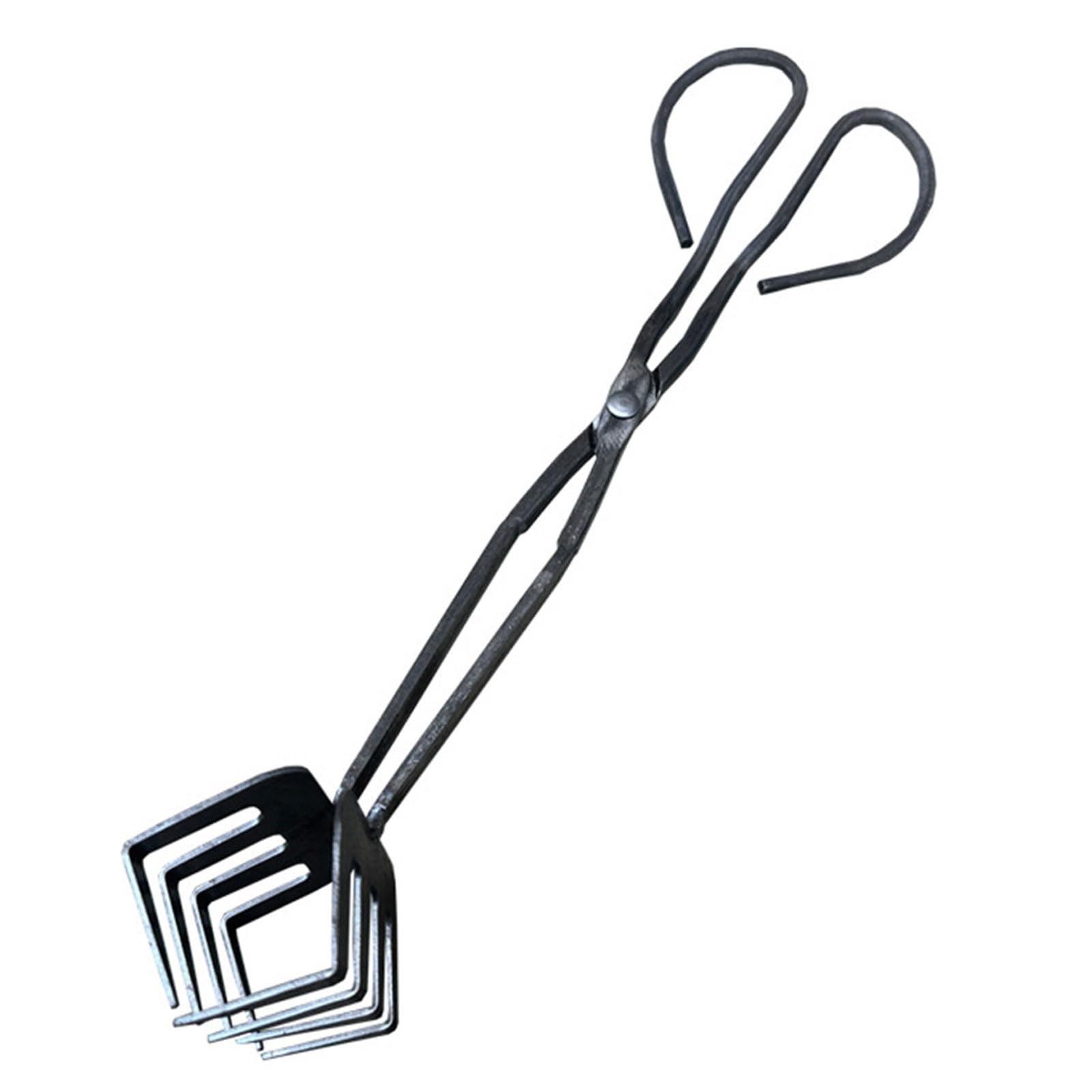 Multipurpose Fireplaces Tongs for Efficient Wood and Coal Grabbing Charcoal Clamp Metal Clip Tool for Home and BBQ Use Portable Charcoal Tongs