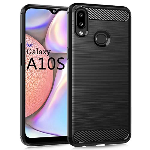 Dzxouui Compatible with Samsung A10S Case,Galaxy A10S Case,Galaxy M01S Case,Protective Phone Cover Shockproof Soft TPU Case for Samsung Galaxy A10S/M01S(DL-Black)