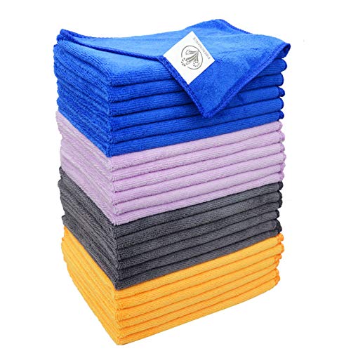 Fiberomance Microfiber Cleaning Cloth All-PurposeMircofiber Cloth Cleaning Towels for Household House Cleaning Supplies Lint Free Cleaning Tools for Car Interiors 11.8Ã—15.8 inches Pack of 24