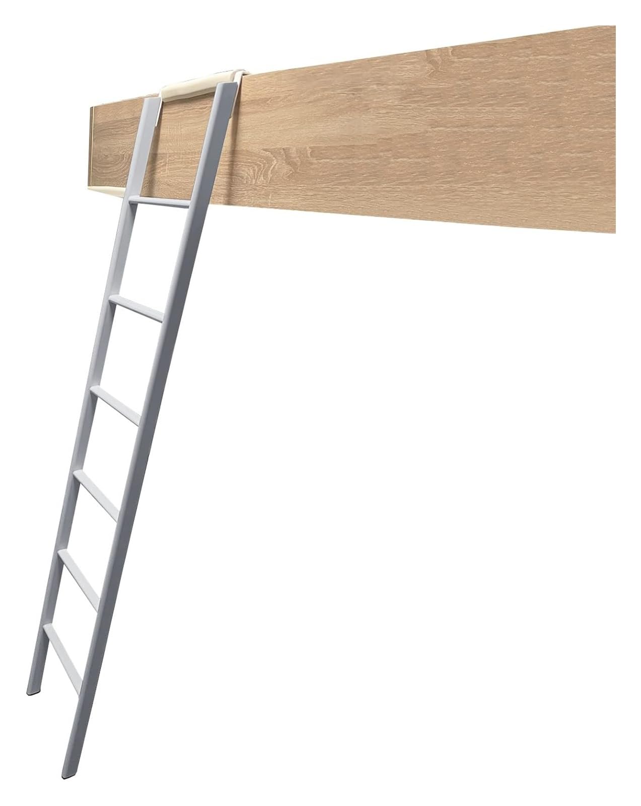 Échelle de lit superposé argent 1,8m avec crochets réglables pour mezzanine